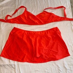 Vibrant Orange Bikini Set